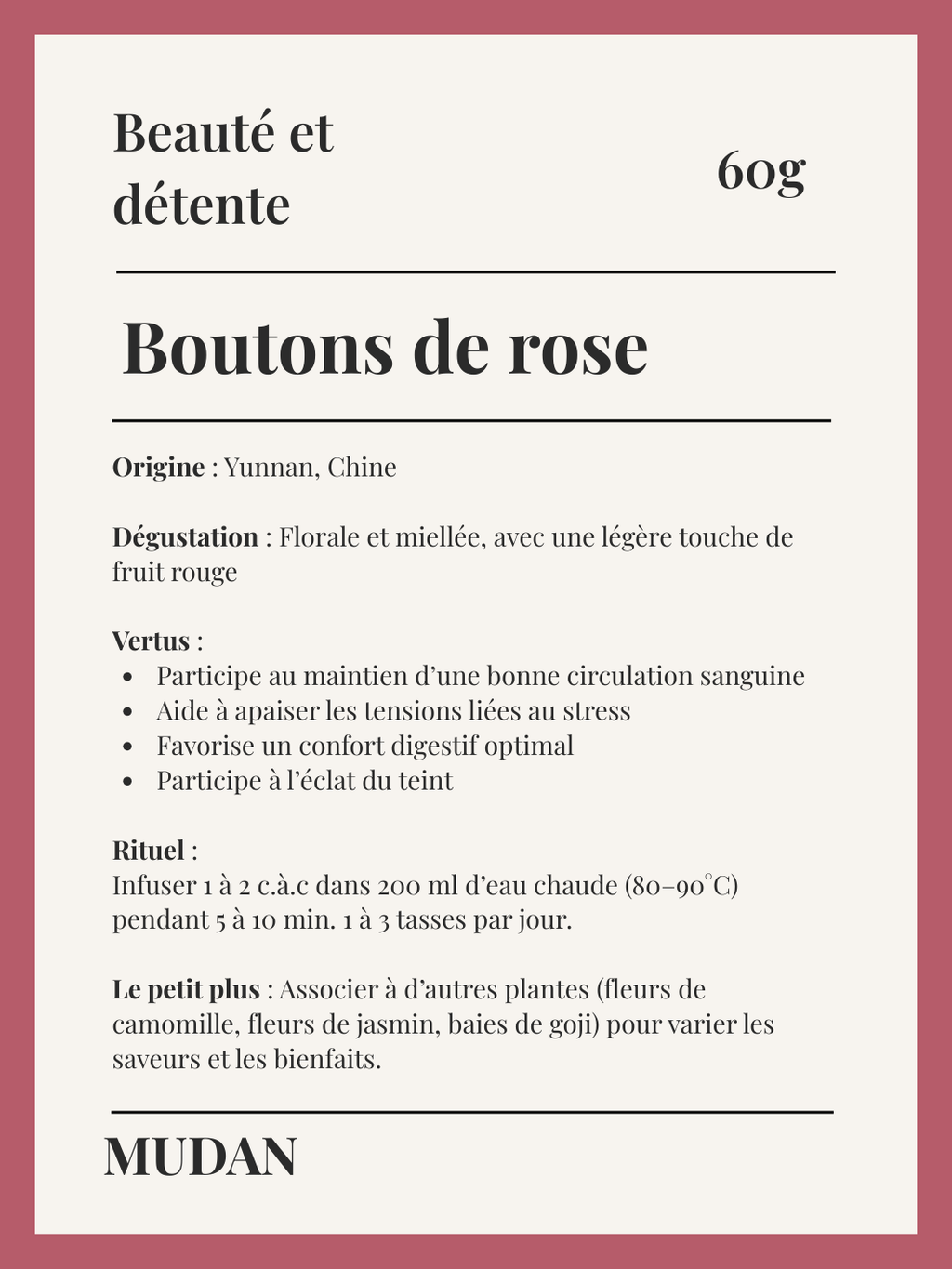 Boutons de Rose - 60g
