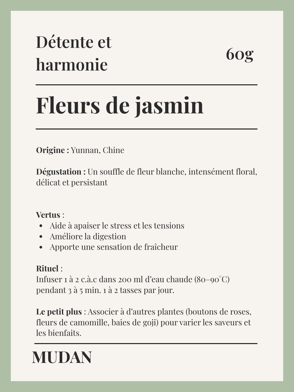 Fleurs de Jasmin - 60g