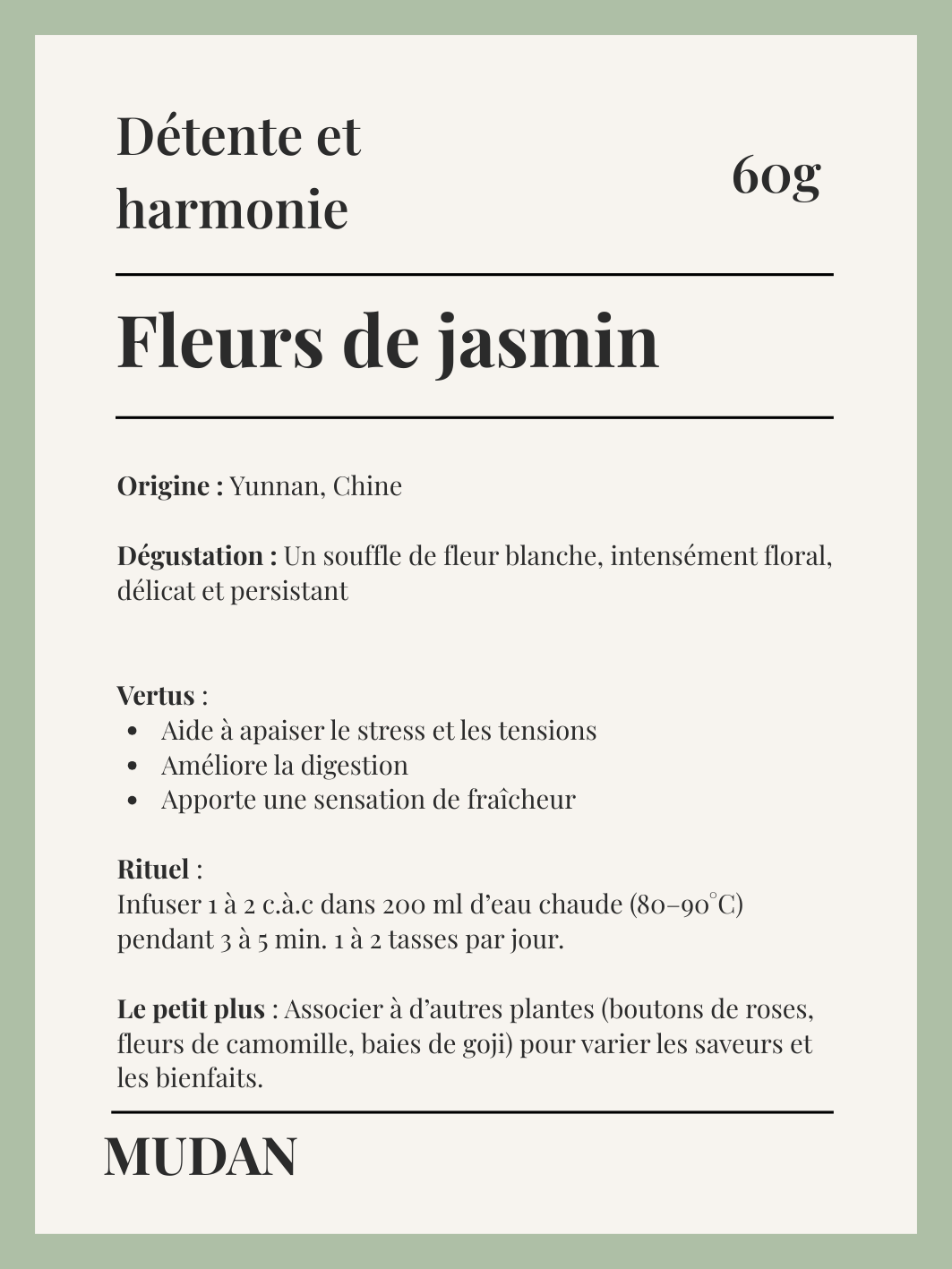 Fleurs de Jasmin - 60g