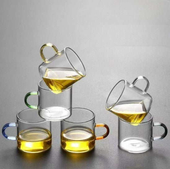 Lot de 6 tasses en verre 100mL