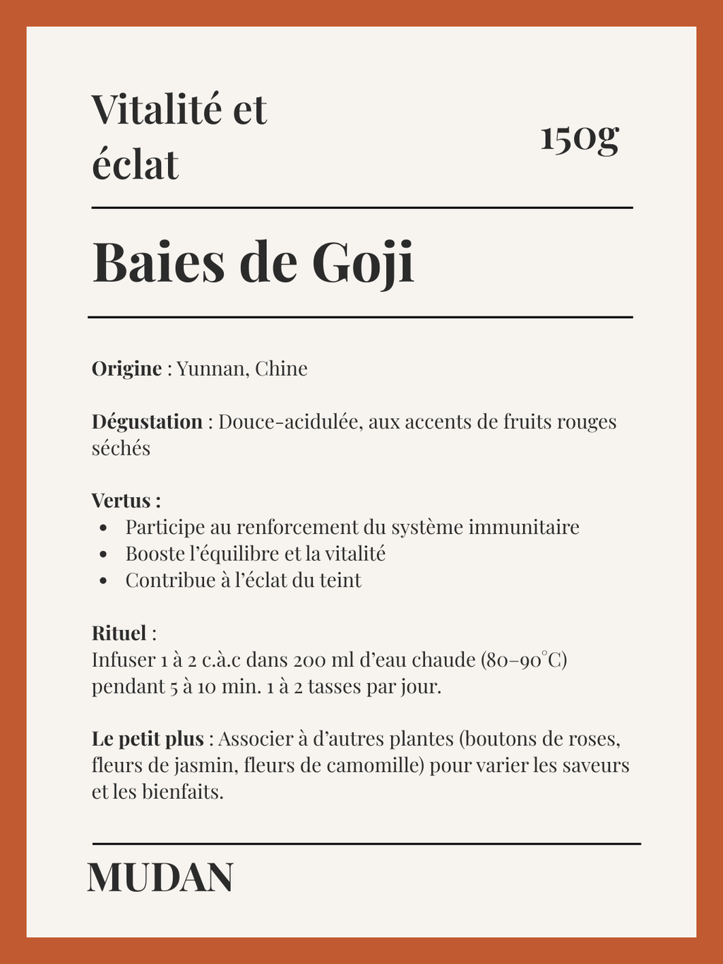 Baies de Goji - 150g