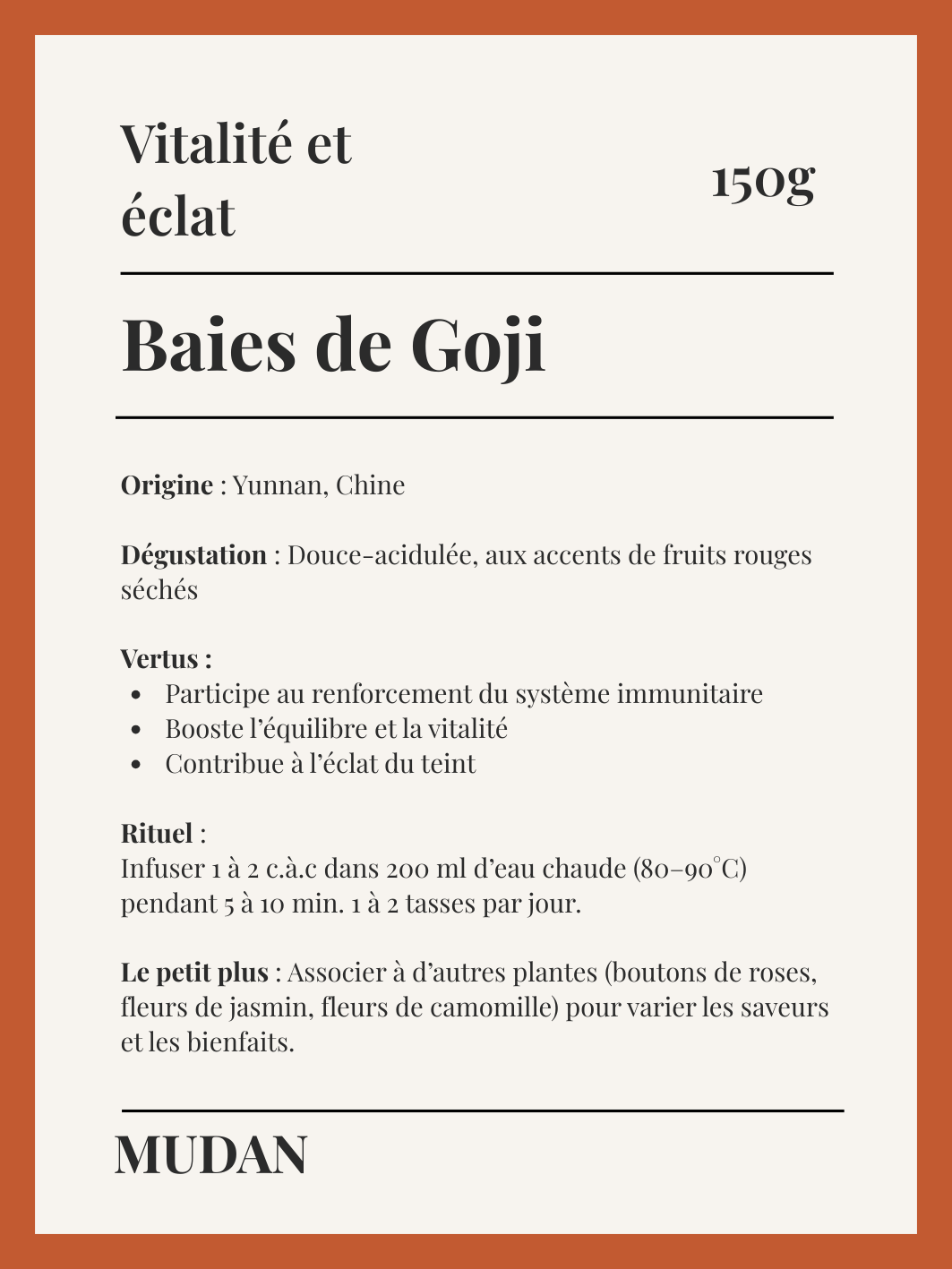 Baies de Goji - 150g